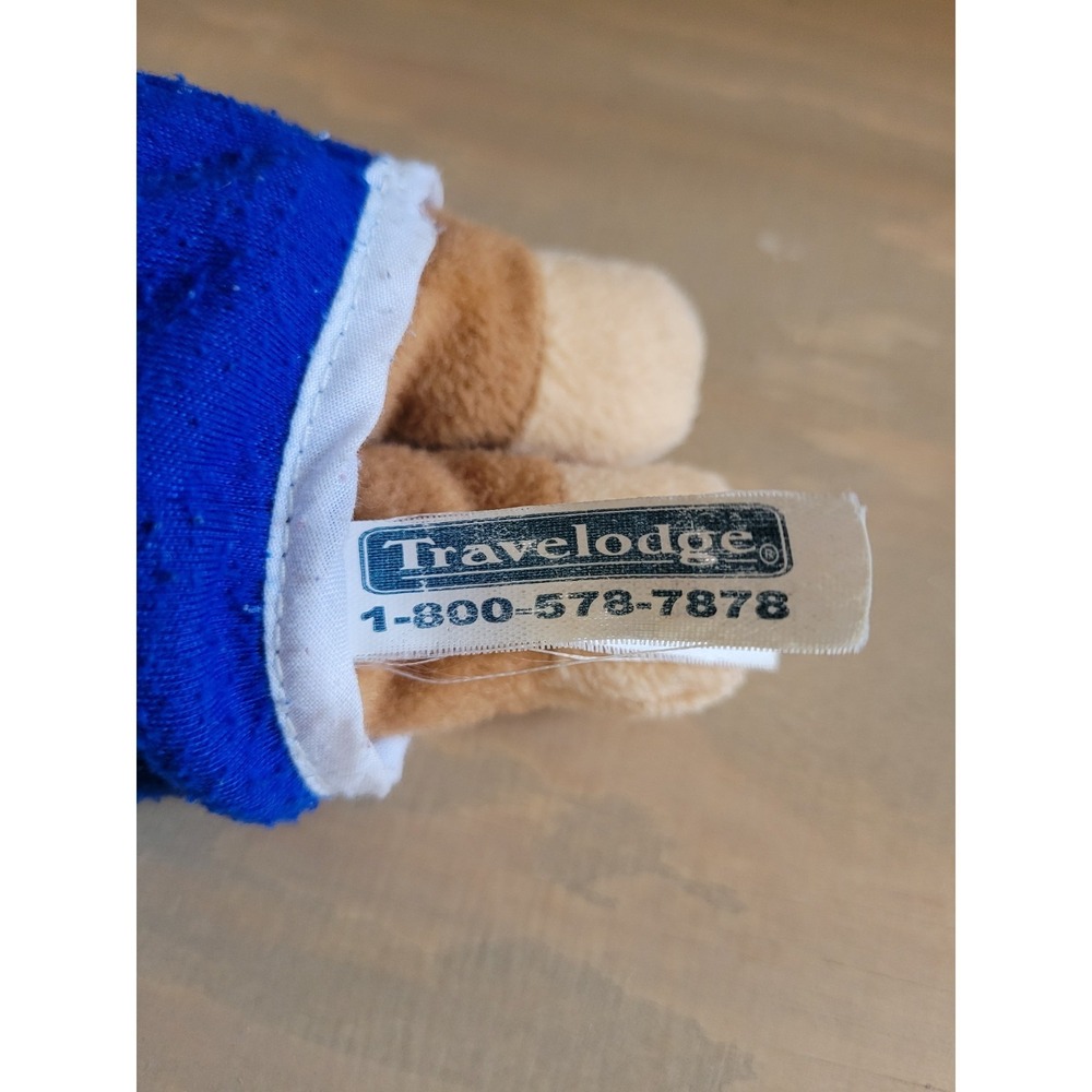 Travelodge Sleepy Teddy Bear Plush 1997 Vintage Stuffed Animal Hotel Promo - Picture 3 of 3